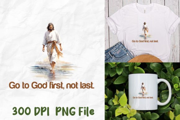 Go to God Not Last Jesus Walk on Water T-Shirt Designs