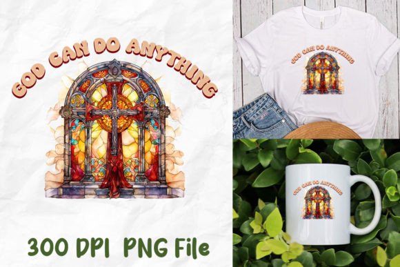 God Can Do Anything Christian Medieval T-Shirt Designs
