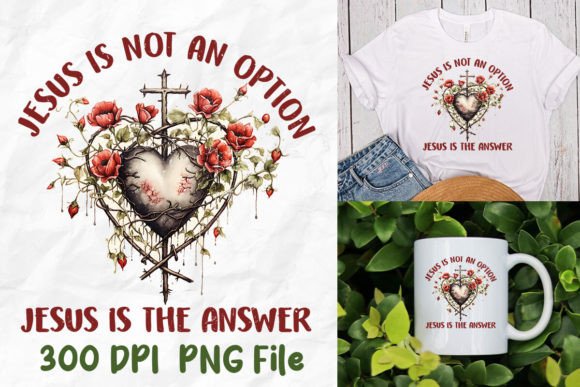 Jesus is Not an Option is the Answer T-Shirt Designs