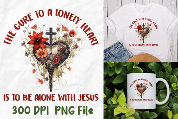 Jesus Lord Retro Flowers Bundle for T-Shirt Designs