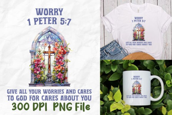 Jesus Stained Glass Art Retro Bundle